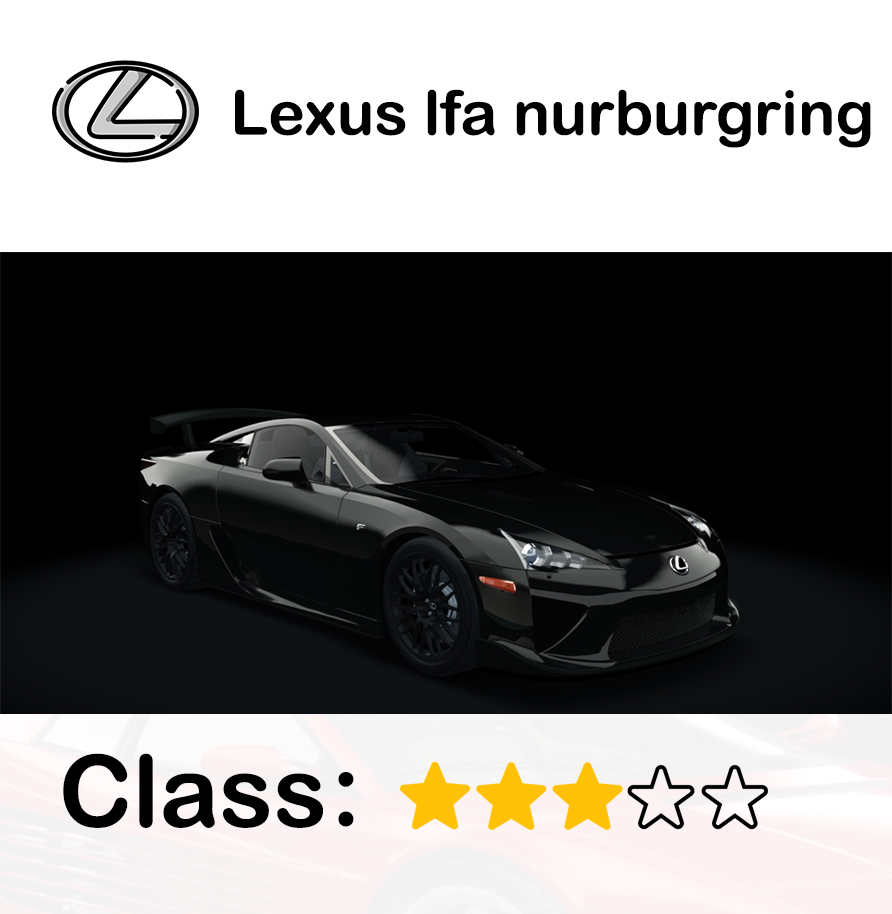 Lexus lfa nurburgring